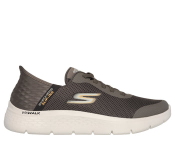 Sneakers grigie da uomo con soletta Air-Cooled Memory Foam Skechers Slip-ins: GO WALK Flex, Brand, SKU s323500633, Immagine 0